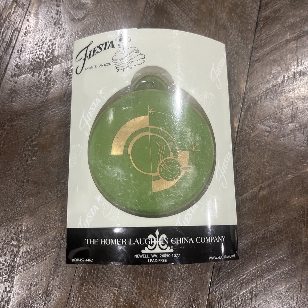 Fiestaware Shamrock 2018 Limited Ed HLCCA Christmas Ornament Fiesta HLC WV USA